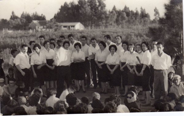 El Tala, 1959. En la Casa del Viejo Pancho - Coro del Centro Coruñés