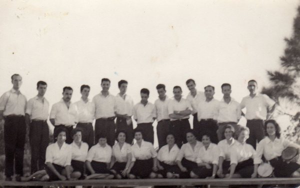 El Tala, 1959. En la Casa del Viejo Pancho - Coro del Centro Coruñés
